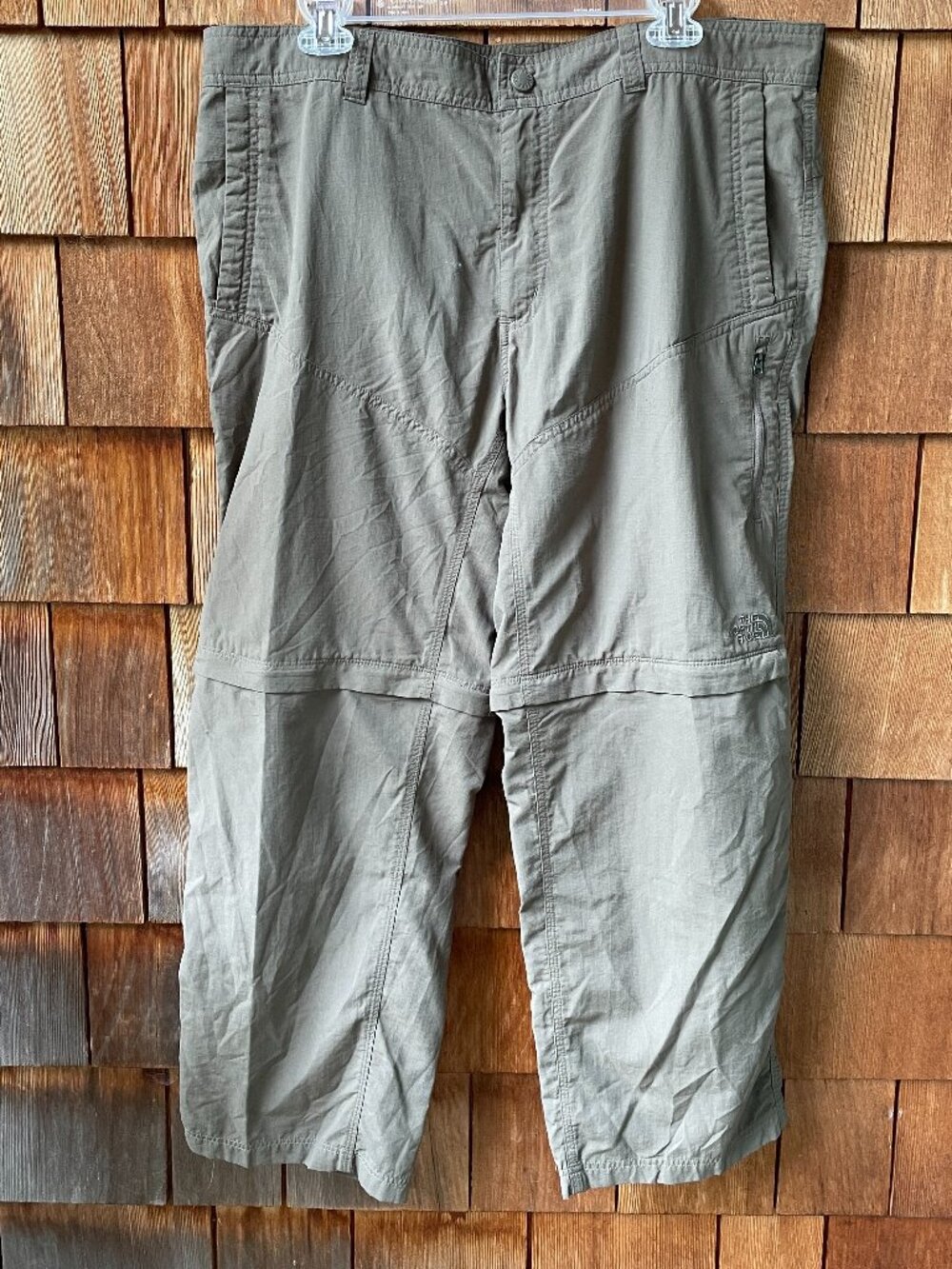 EUC The North Face Mocha Nylon Convertible Pants in Men's 38